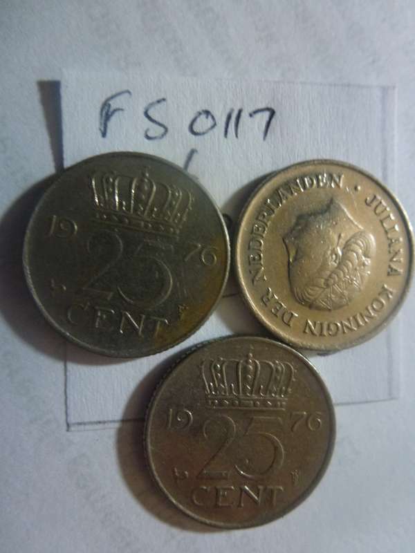 1976 Netherlands 25 cent