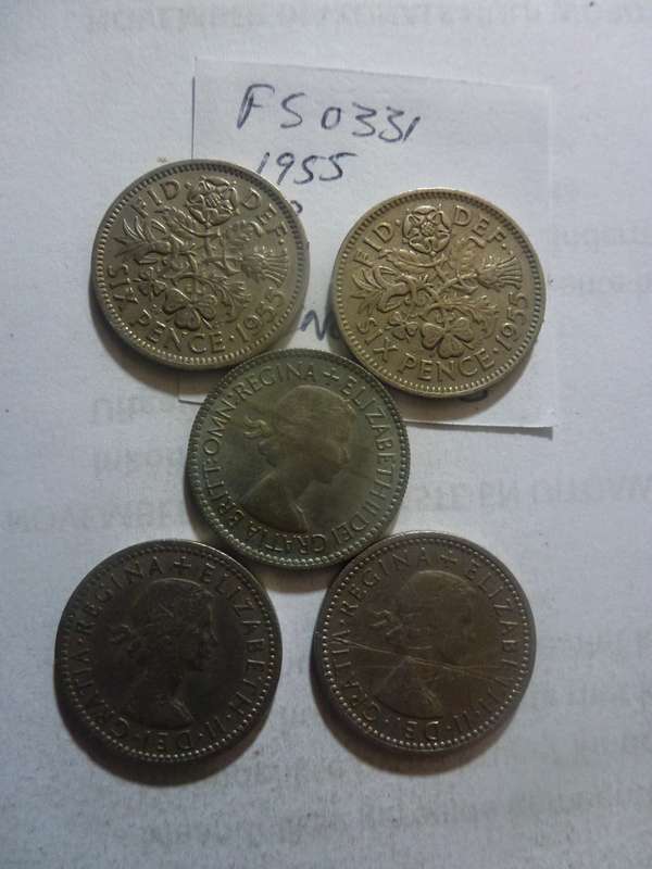 1955 Great Britain 6 pence