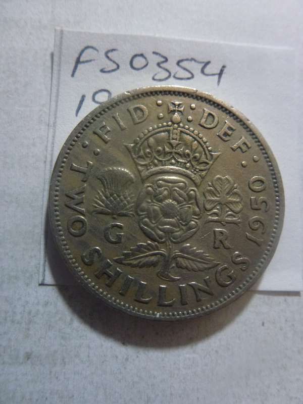 1950 Great Britain 2 shilling