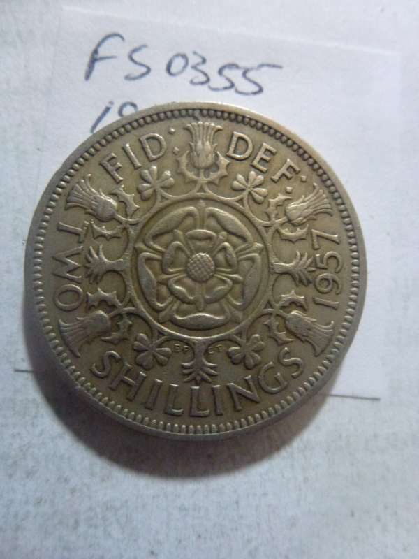 1957 Great Britain 2 shilling