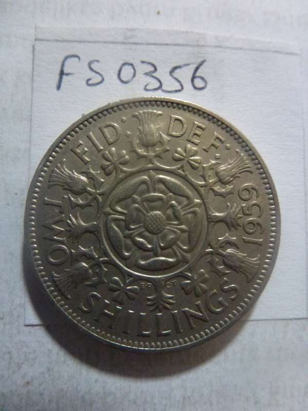1959 Great Britain 2 shilling
