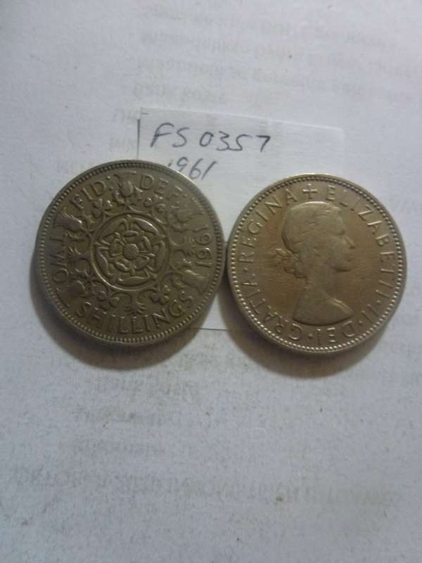 1961 Great Britain 2 shilling