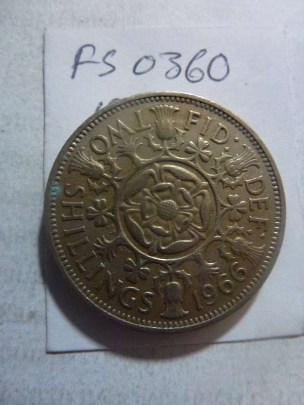 1966 Great Britain 2 shilling