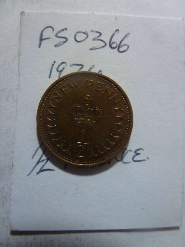 1974 Great Britain 1/2 new penny