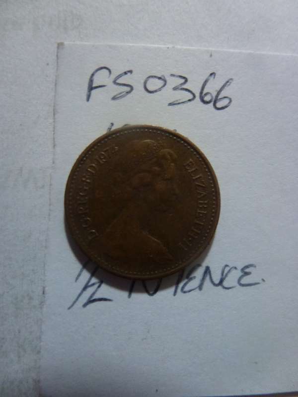 1974 Great Britain 1/2 new penny