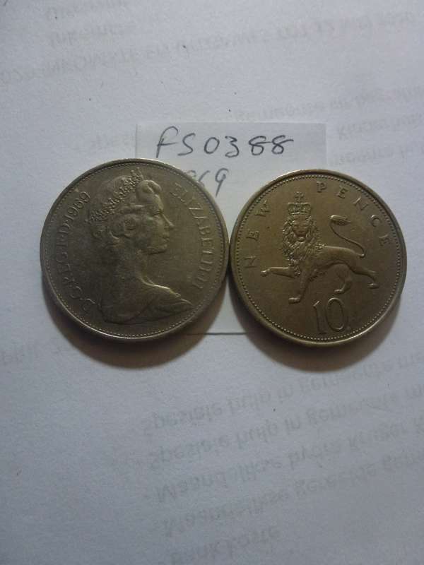 1969 Great Britain 10 new pence