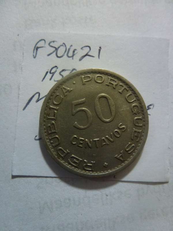 1950 Mozambique 50 centavos
