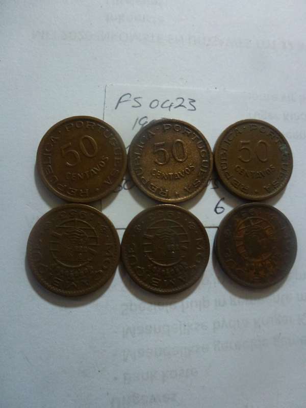 1953 Mozambique 50 centavos