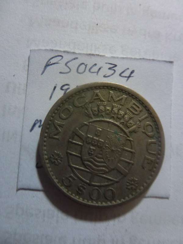 1971 Mozambique 5 escudo