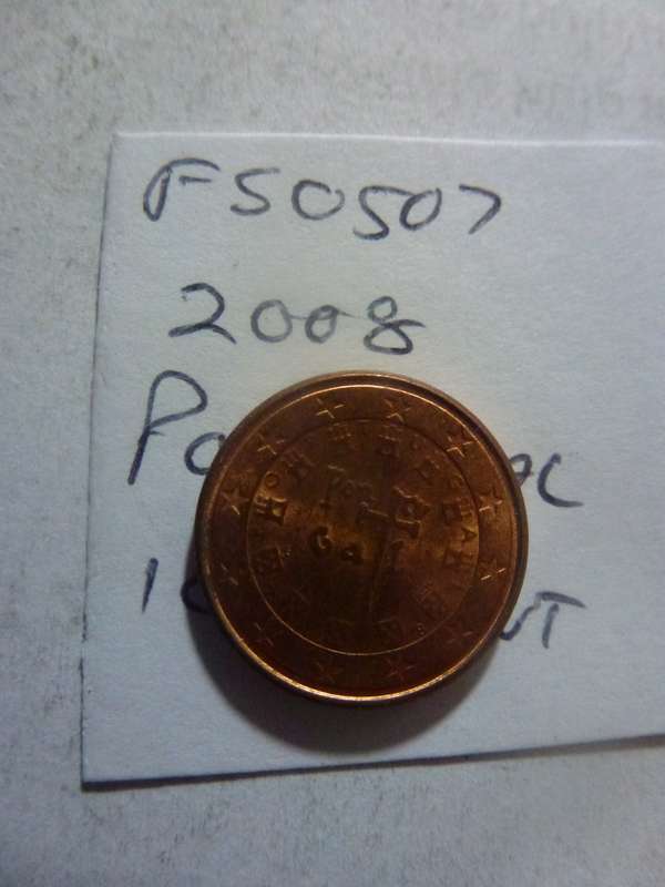 2008 Portugal 1 euro cent