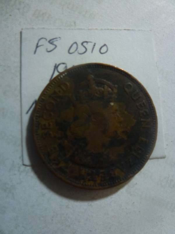 1964 Mauritius 5 cent