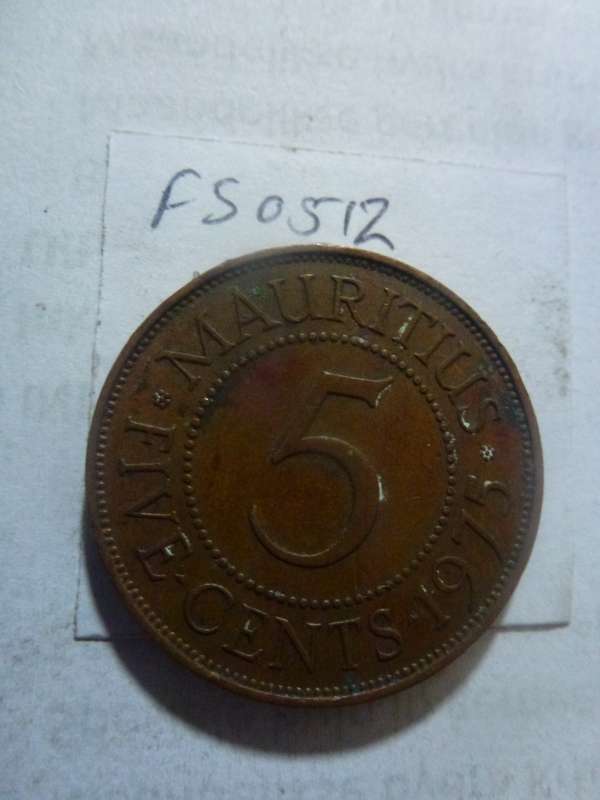 1975 Mauritius 5 cent