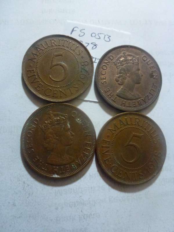 1978 Mauritius 5 cent