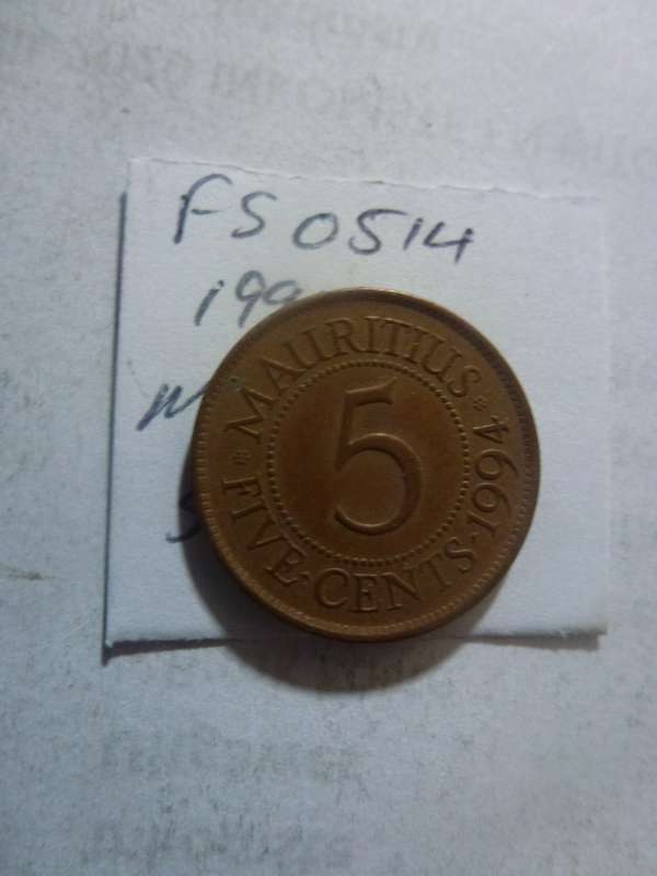 1994 Mauritius 5 cent