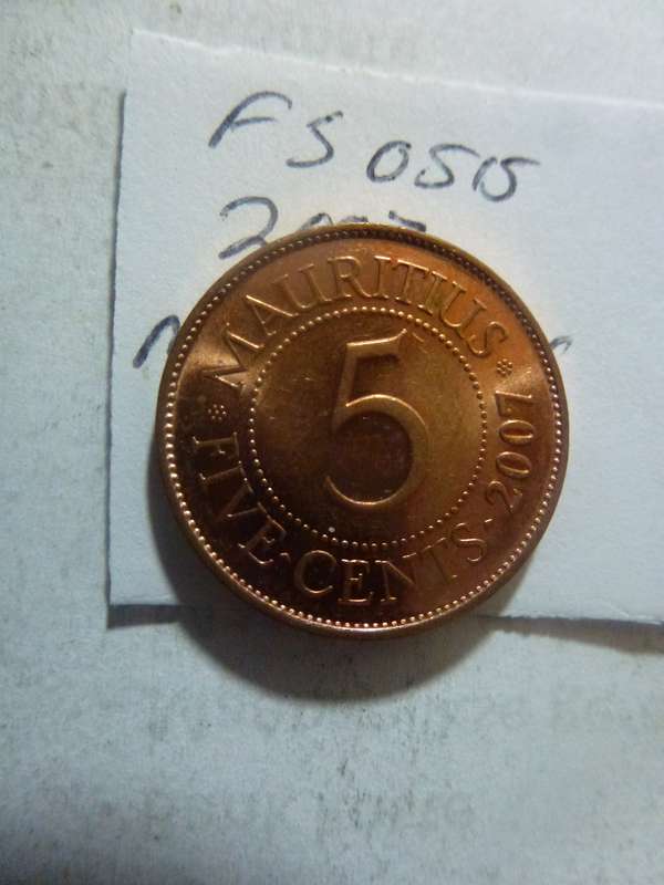 2007 Mauritius 5 cent