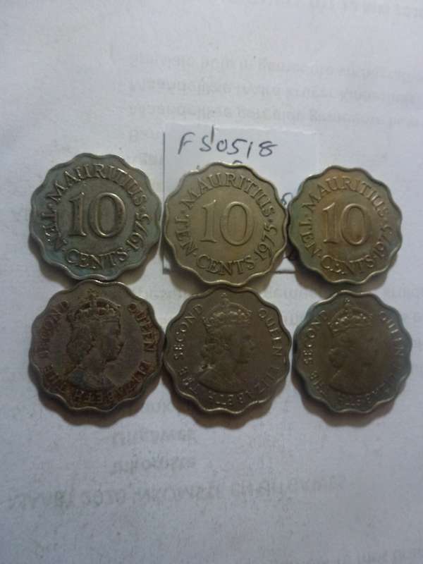 1975 Mauritius 10 cent