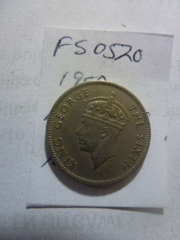 1950 Mauritius 1/4 rupee