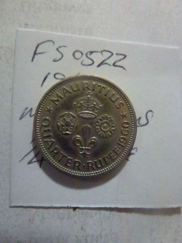 1960 Mauritius 1/4 rupee