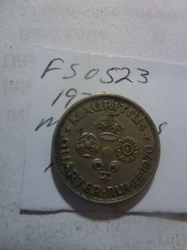 1970 Mauritius 1/4 rupee