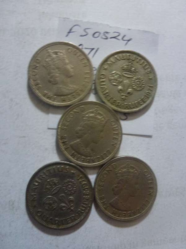 1971 Mauritius 1/4 rupee