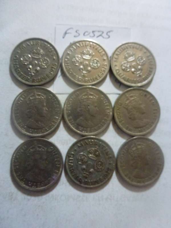 1975 Mauritius 1/4 rupee