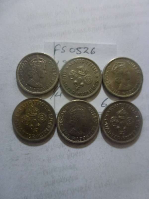 1978 Mauritius 1/4 rupee