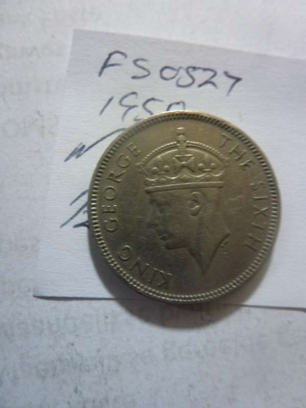 1950 Mauritius 1/2 rupee
