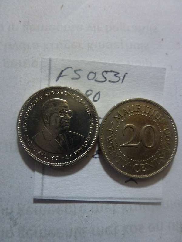 1990 Mauritius 20 cent