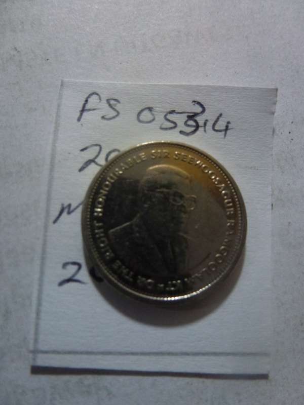 2016 Mauritius 20 cent