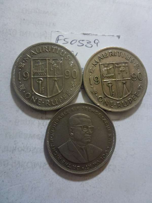 1991 Mauritius 1 rupee
