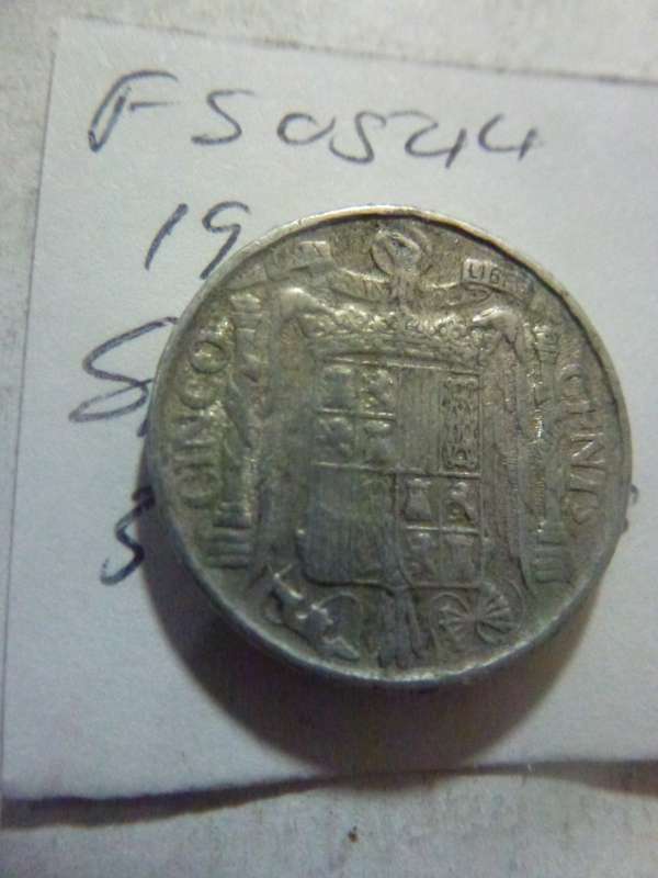 1945 Spain 5 centimos