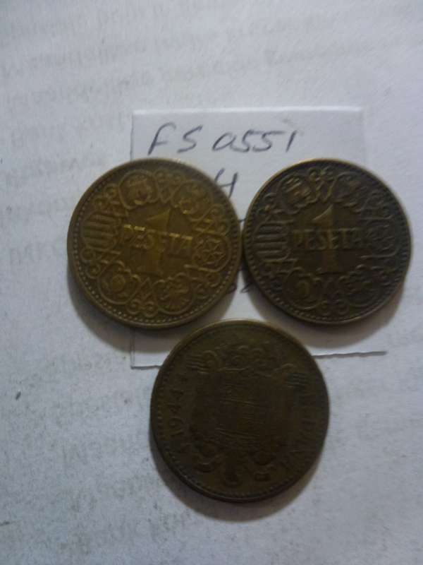 1944 Spain 1 peseta