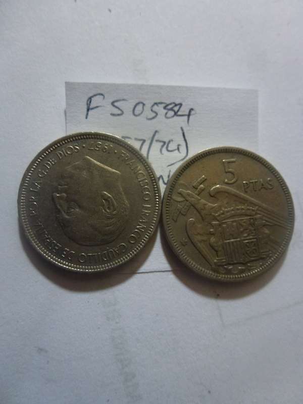 1957(74) Spain 5 peseta