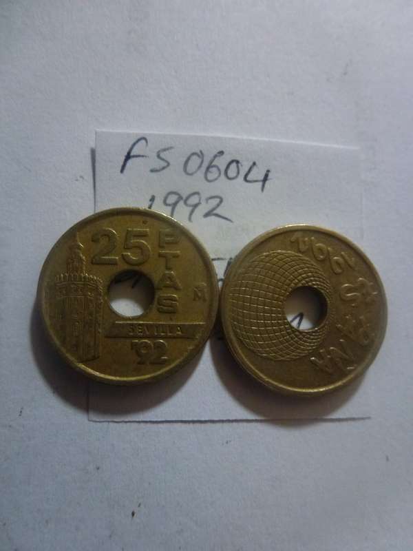 1992 Spain 25 peseta