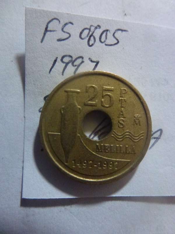 1997 Spain 25 peseta
