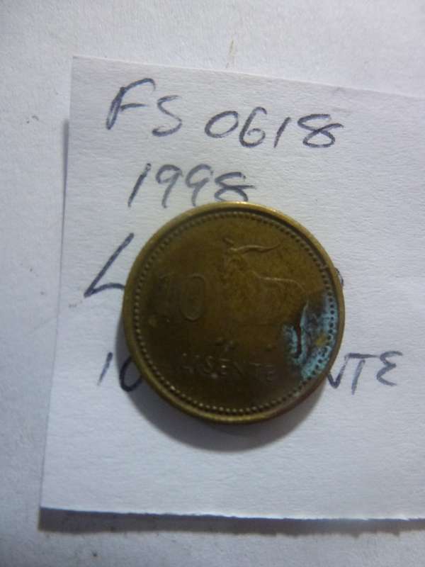 1998 Lesotho 10 lisente