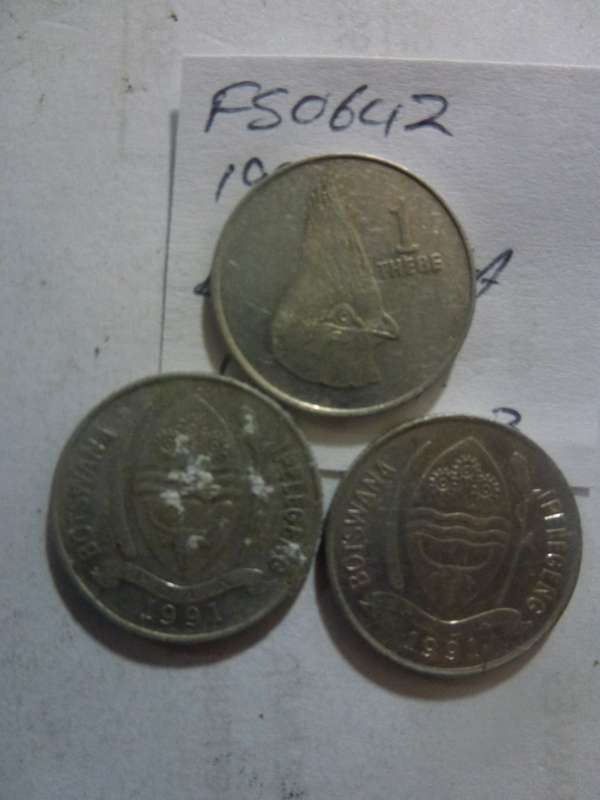 1991 Botswana 1 thebe