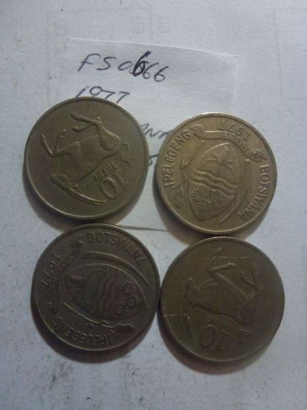 1977 Botswana 10 thebe
