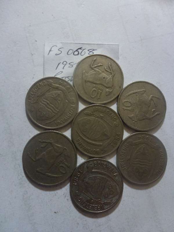 1984 Botswana 10 thebe