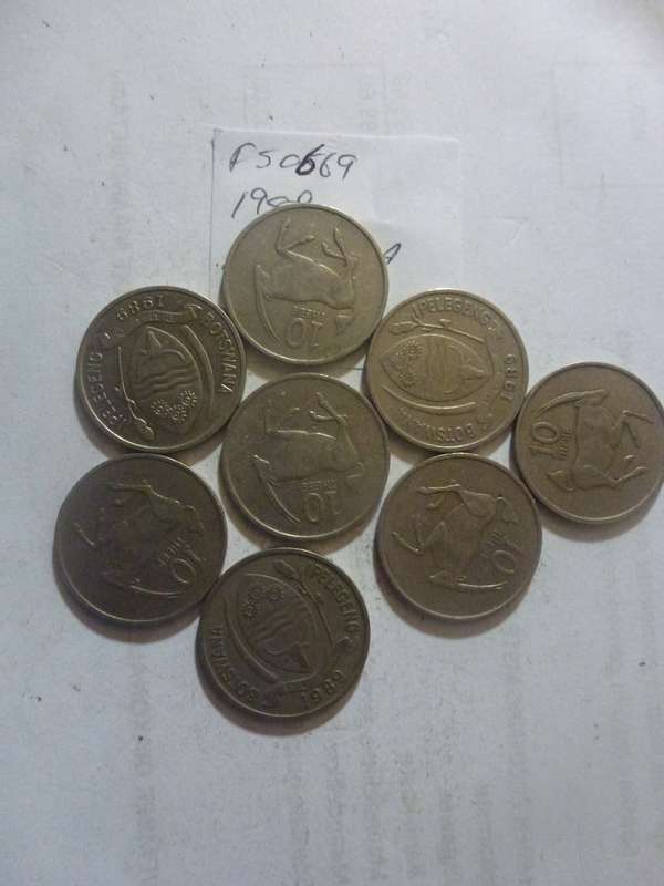 1989 Botswana 10 thebe