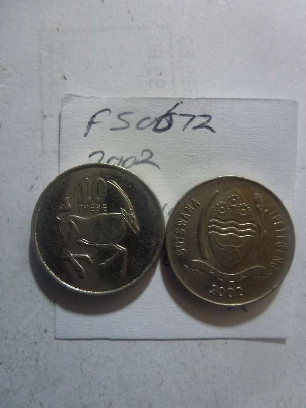 2002 Botswana 10 thebe