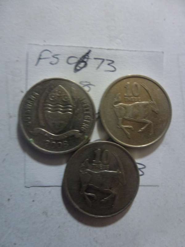 2008 Botswana 10 thebe