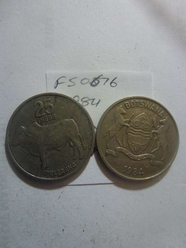 1984 Botswana 25 thebe