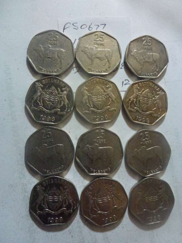 1998 Botswana 25 thebe