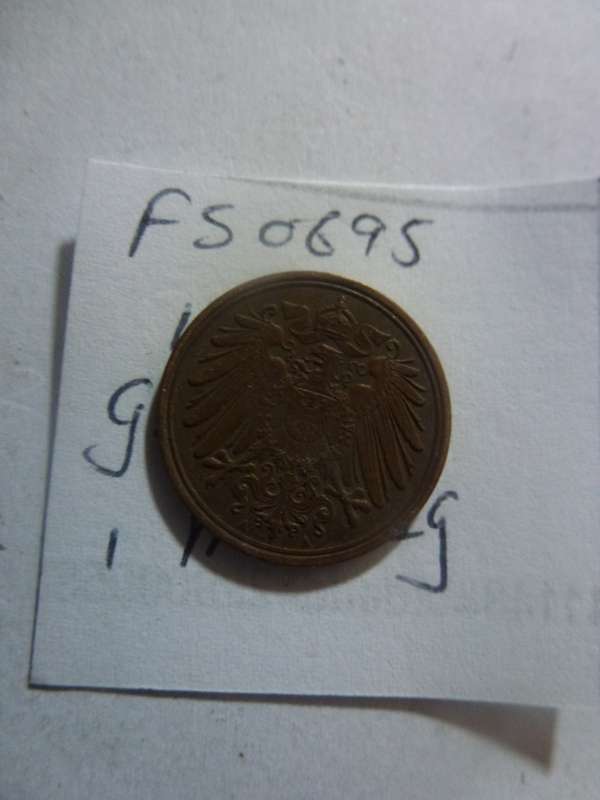 1914 Germany 1 pfennig