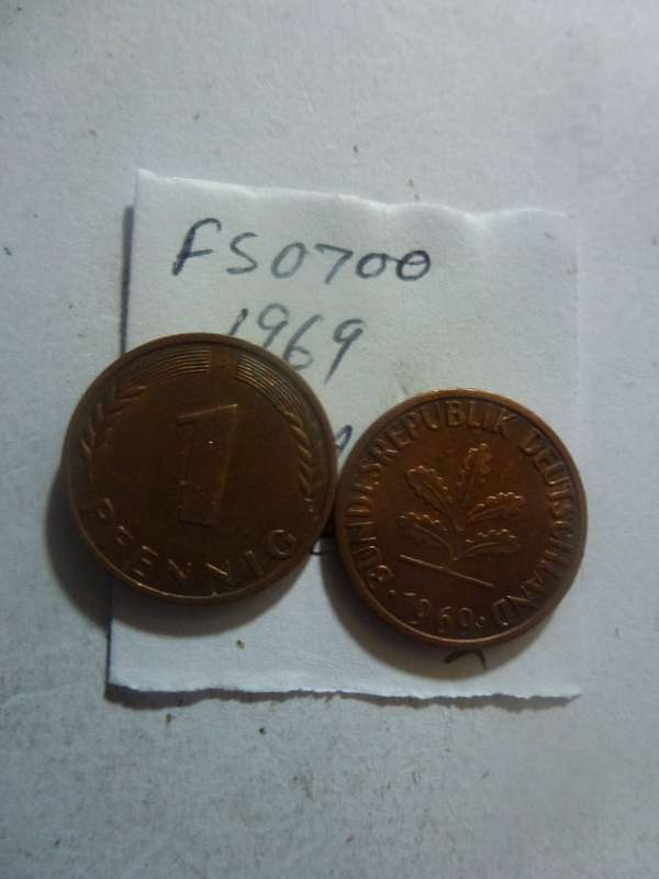 1969 Germany 1 pfennig