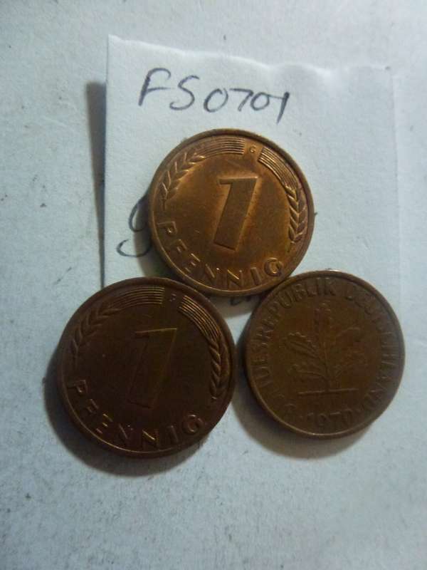 1970 Germany 1 pfennig