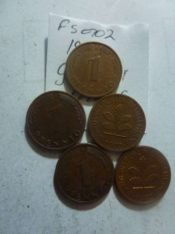 1972 Germany 1 pfennig