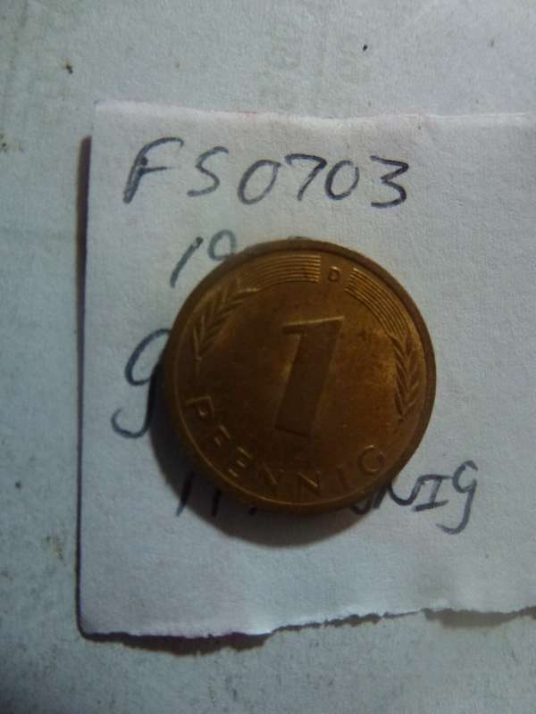 1973 Germany 1 pfennig