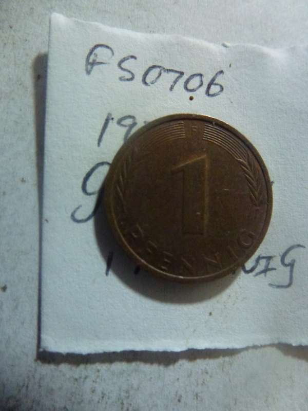 1976 Germany 1 pfennig